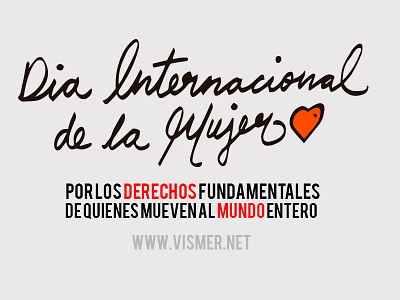 Gráfico por el Dia Internacional de la Mujer calligraphy iwd type