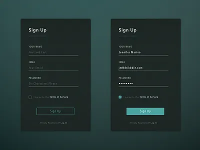 Daily UI 001 - Sign Up challenge dailyui formfields labels signup ui uidesign