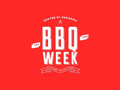 BBQ Week bbq custom lockup pub type