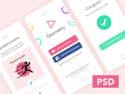 Free Mobile Login Psd free landing page login mobile design photoshop psd ui ux