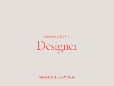 We're Hiring! designer hiring jobs work