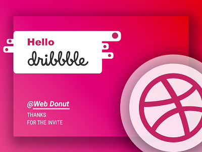 Dribbble 1st Shot debut dribbble gradient
