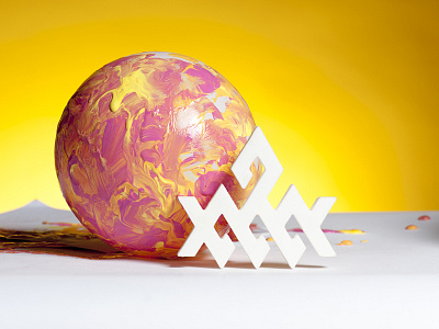 L&M Orbs 3d print art direction branding commercial photography geometry paint