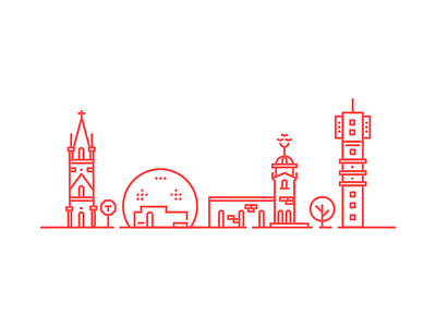 Stockholm outlines debute icon illustration outline stockholm sweden