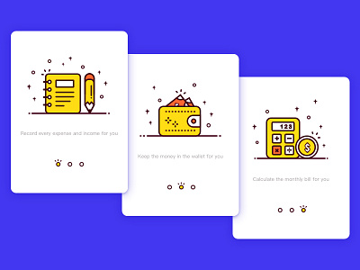 Onbaoarding accounting app application design onbaoarding ui