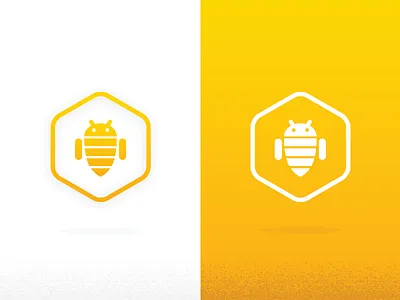 AndroidHive android badge bee hexagon hive honey icon logo