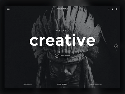 Loonar Theme creative design design landing page web design