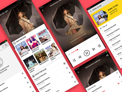 Music App album interface music play sound