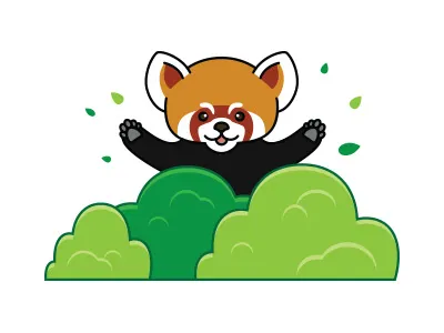My first shot animal character illustration panda vector