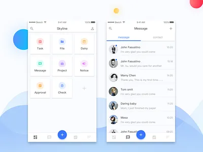 home and message home message