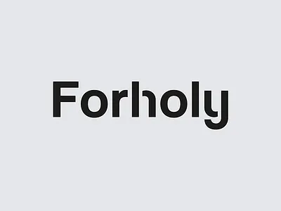 Forholy branding identity logo logotype