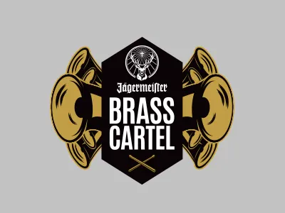 Brass Cartel design drum illustration logo logotype music trumpet