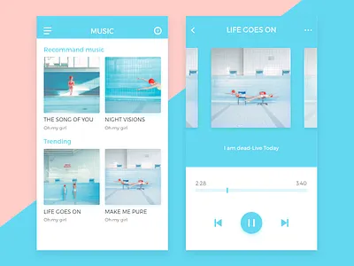 Daily UI 009 music player daily music player ui