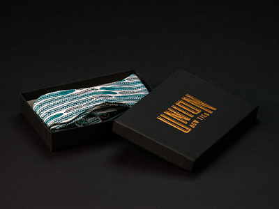 Union Bow Ties Black Box black box classy foil stamp packaging