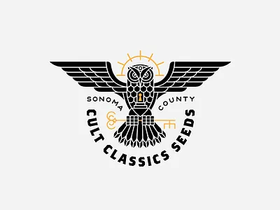 Cult Classics Seeds Owl cannabis cult logo mark owl