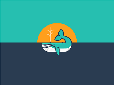 Save The Whales icon iconography icons illustration sea sky sun vector whale