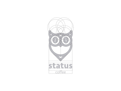 Status Coffee Logo desigjn graphic grids logo logodesign owl