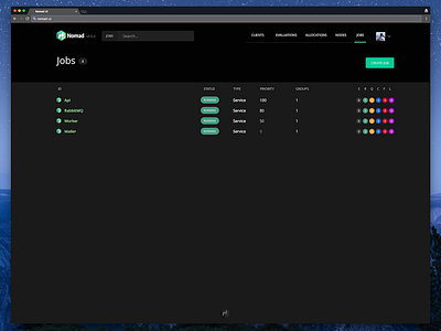 Nomad ui mockup hashicorp interface nomad ui