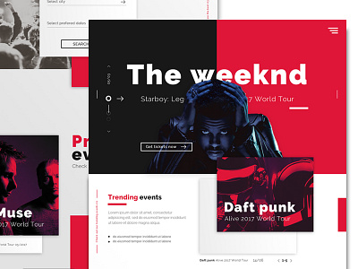 Daily UI challenge #03 — Landing Page concept dailyui flatdesign interface landing music page ui