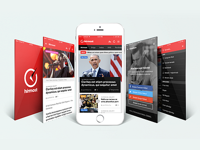 Hírmost app app appliacation gathering iphone mobile news ui ux