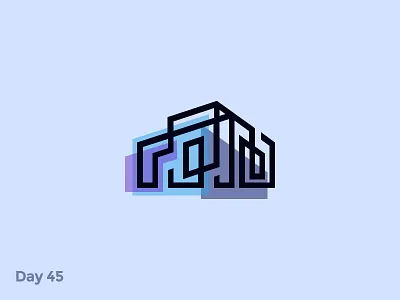 Daily Logo 45/50 - Architectural Logo abstract architect architecture branding construction dailylogo dailylogochallenge home house building illustration logo logo identity designer mark modern creative inspiration