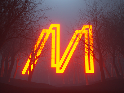 Mysterious 36daysoftype 3d m type