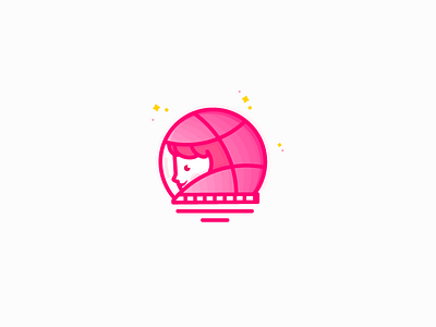 Heyoh Dribbble! astronaut debut dribbble firstshot hello icon