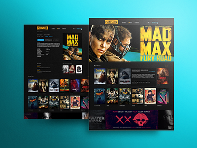 FLIXFLING branding identity logo movie streaming website
