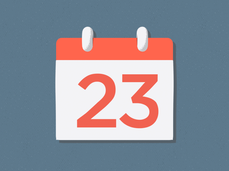 Calendar flip after effects c4d calendar cel days shader time toon