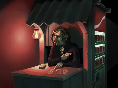 The Fortuneteller character design digital illustration photoshop