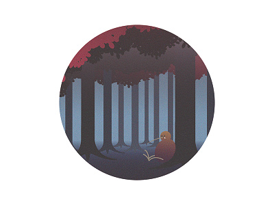 Kiwi #3 bird gradient illustration illustrator kiwi noise
