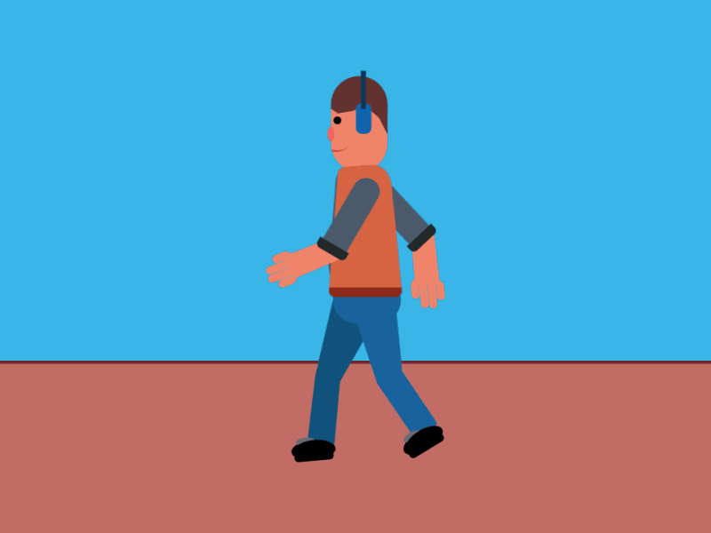 Walking In The Desert animation character desert gif illustration vector walking