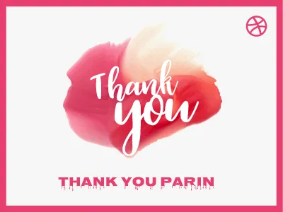 Thank you Dribbble @thanks dribbble