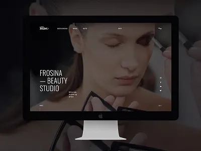 Beauty studio beauty makeup minimal studio stylist ui ux web webdesign