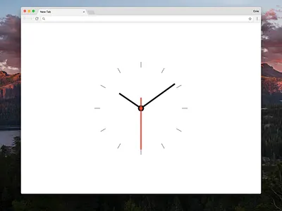 Analog New Tab chrome chrome extension clock extension minimal simple