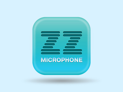 ZZ Microphone gradient icon logo logotype zz