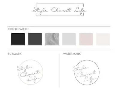 Style Closet Life Branding branding feminine logo logo design