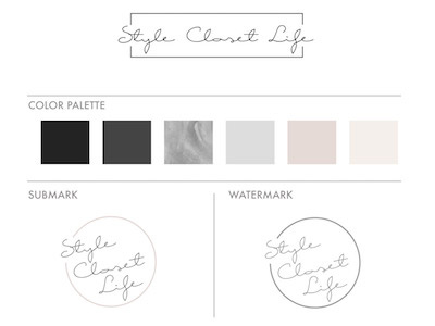 Style Closet Life Branding branding feminine logo logo design