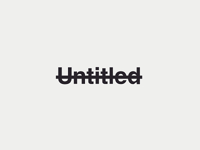 Untitled logo brand branding clean logo mark minimal simple untitled