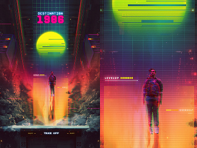 Synthwave Destination 1986 80s 90s cyberpunk dreamwave glitch neonoir rad retro retrofuture retrowave synthwave vhs