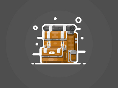 Backpack adventure backpack bag camp carrier hiking icon journey ransel rucksack traveling