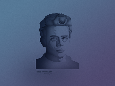 James Byron Dean character gradient illustration photoshop portrait shadow