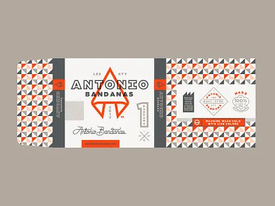 Packaging bandana belly band branding design packaging