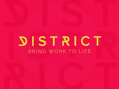 District Brand Design brand brand development color district identity illustrator logo typography