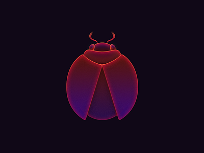 Bug bug color dark gradient illustration light