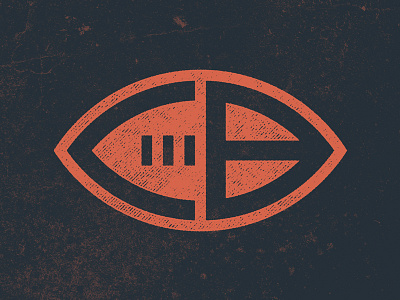 Da Bears american football bears blue chicago football nfl orange rough simple sports texture vintage