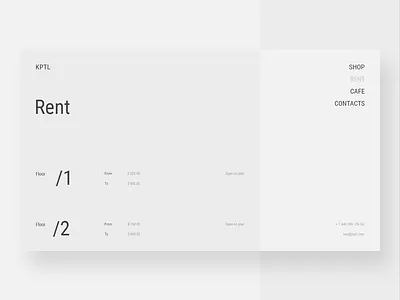KPTL blur main promo site slider swipe ui ux web