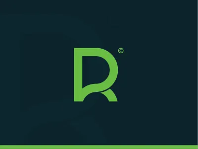 PR letters logo monogram p r