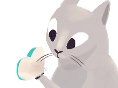 Katje :) animal animation butterfly cat funny signature