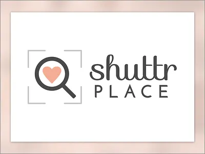 Shuttrplace Logo branding camera design graphic design heart logo photo photographer photography search shutter
